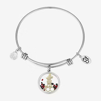 Disney Classics 100 Celebration Silver Tone Pure Silver Over Brass Semisolid Minnie Mouse Bangle ... | JCPenney