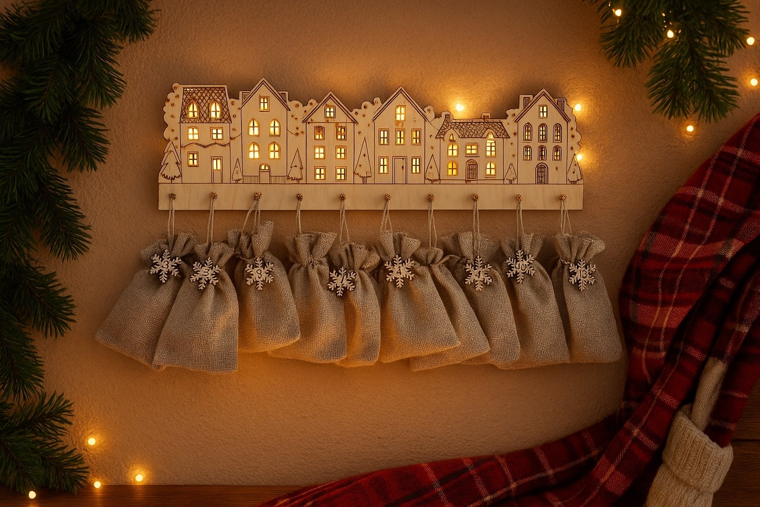 ✨ Cozy Christmas Countdown ✨
This 12-Day Wooden Advent Calendar Village is the perfect way to bring warmth and tradition into your holiday season. Each piece is laser cut from birch wood with charming engraved houses and 12 gold hooks for daily surprises. Add your own burlap bags and numbered snowflakes to make it extra magical — or keep it simple and minimal.

I love that it’s reusable year after year, looks beautiful on the wall, and even has space behind the houses to add twinkle lights for a soft festive glow.

Available with or without add-ons:
🎁 Base Only
🎁 With 12 Burlap Bags
🎁 With 12 Numbered Snowflakes
🎁 Full Set – Bags + Snowflakes



#woodenadventcalendar #christmascountdown #holidaydecor #christmasvillage #farmhousechristmas #neutralchristmasdecor #scandinaviandecor #christmastraditions #cozychristmas #handmadeholiday #arrowtowndesigns #etsyfinds #ltkholiday #ltkhome #christmasaesthetic

#LTKGiftGuide #LTKHoliday #LTKSeasonal