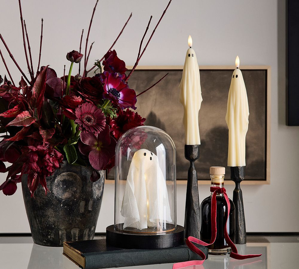 Flameless Ghost Taper Candle | Pottery Barn (US)