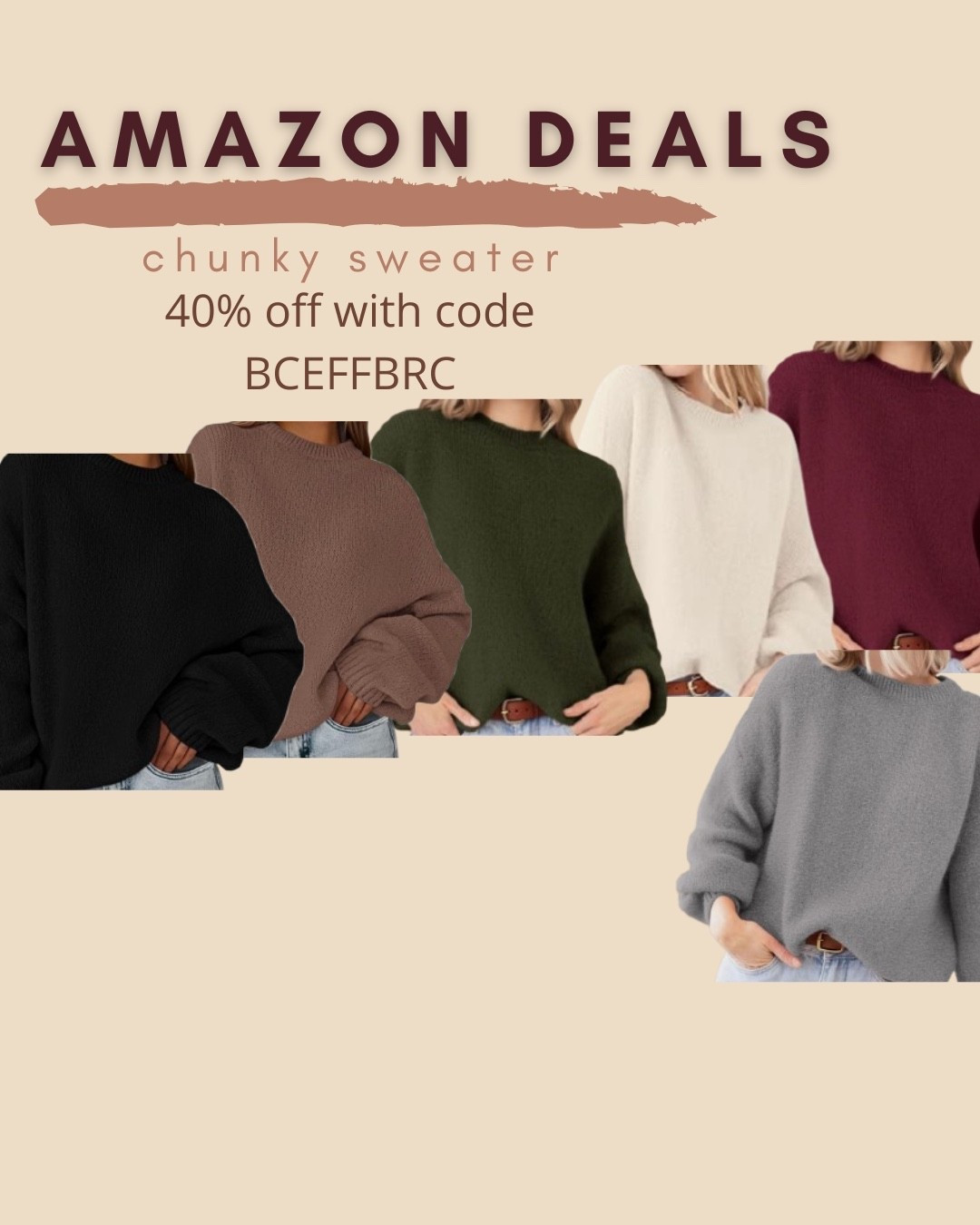 $16 ends 7/26

Amazon fashion
Amazon deals
Chunky sweater
Knit sweater
Oversized sweater
Fall fashion

#LTKSaleAlert