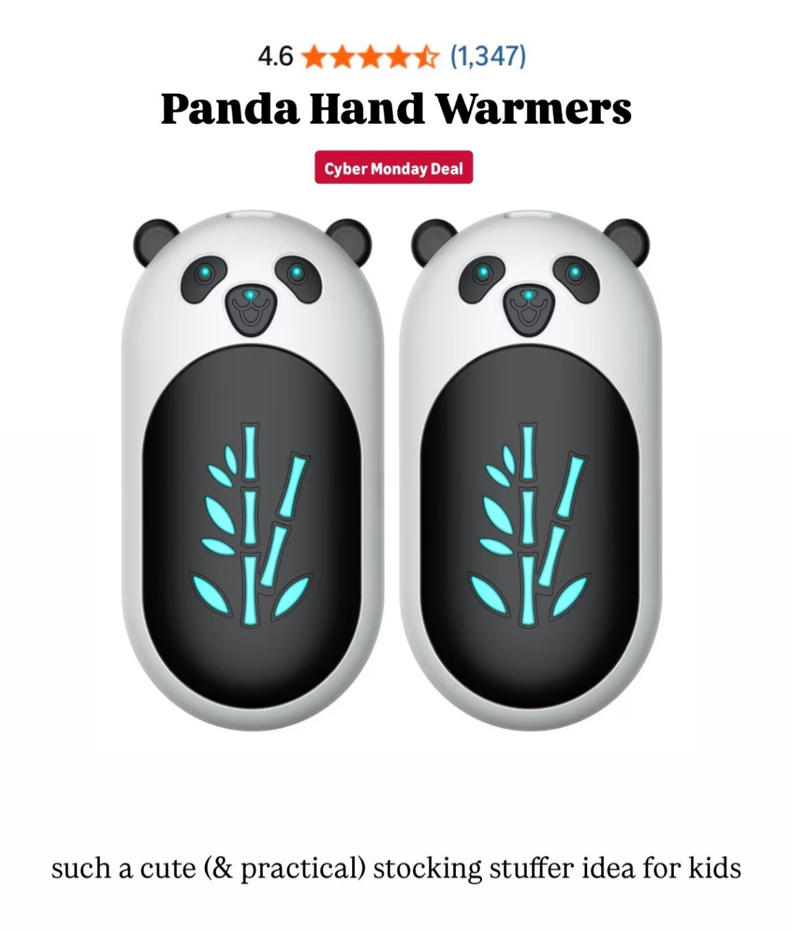 Panda Hand Warmers - these would make such a great stocking stuffer idea for kids & tweens! 🐼

Amazon Finds | Cyber Monday | Winter Weather Gear for Kids

#LTKHoliday #LTKCyberWeek #LTKKids