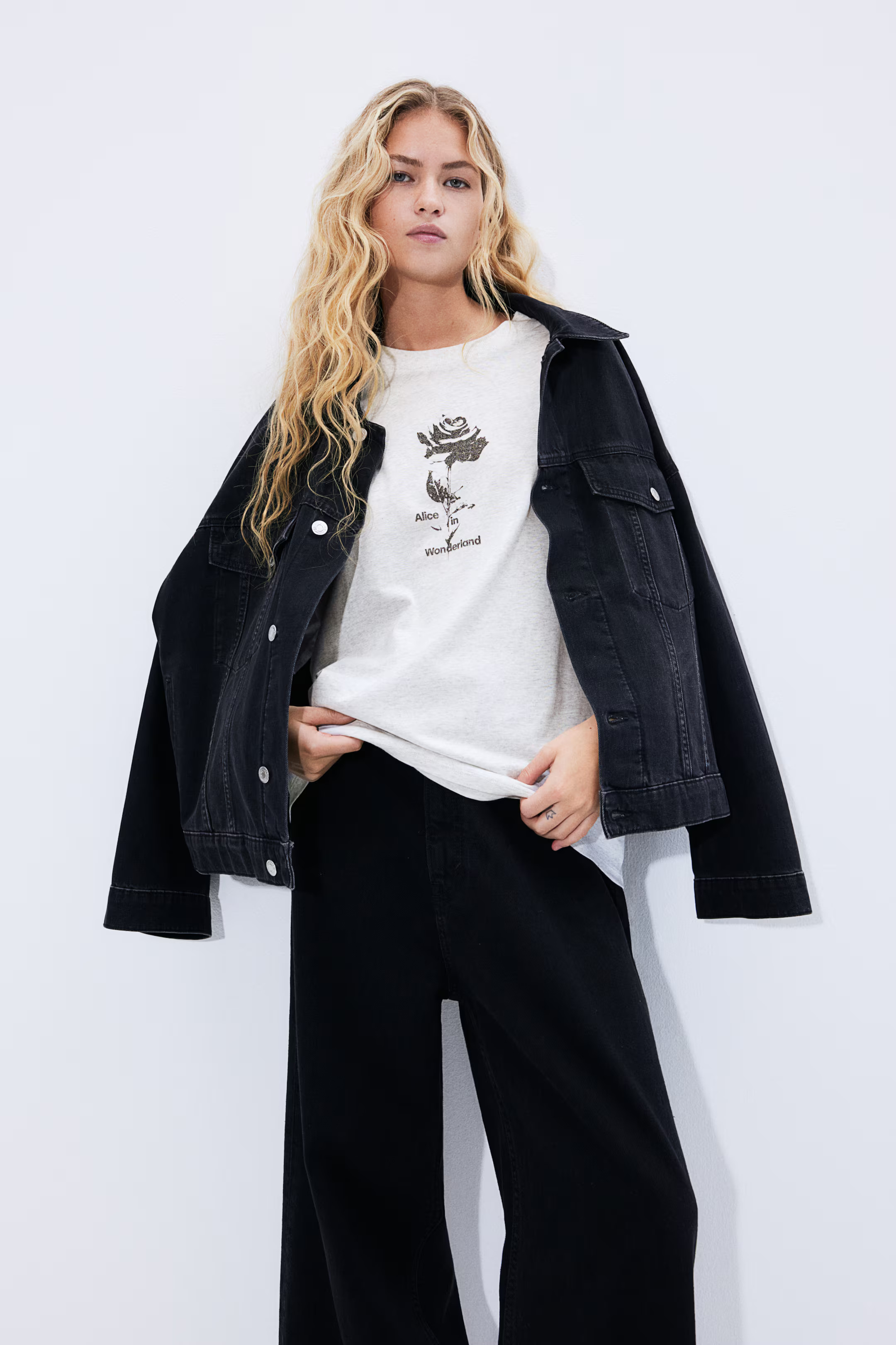 Oversized printed T-shirt | H&M (UK, MY, IN, SG, PH, TW, HK)