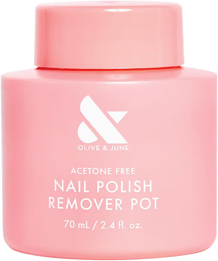 Olive & June Polish Remover Pot | Acetone-Free Nail Polish Remover with Sponge Lid for Mani + Ped... | Amazon (US)