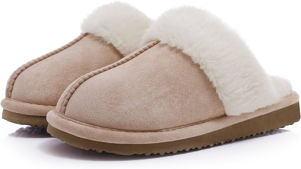 Litfun Women's Fuzzy Memory Foam Slippers Fluffy Winter House Shoes Indoor and Outdoor | Amazon (US)