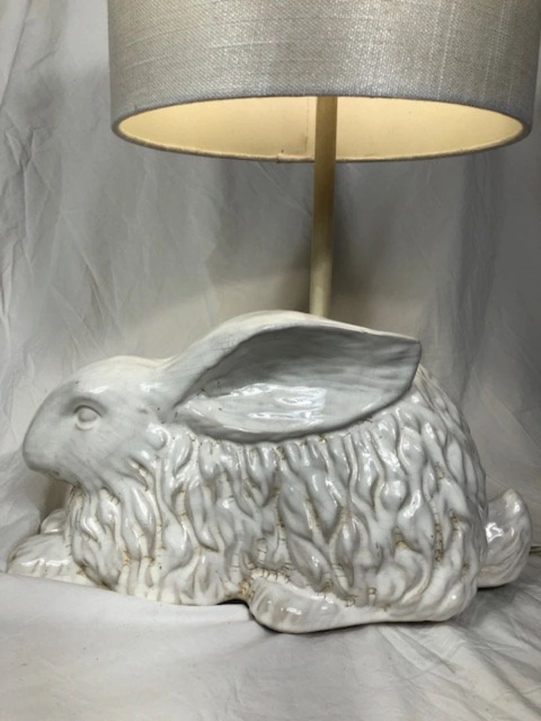 Ceramic Bunny Table Lamp - Etsy | Etsy (US)