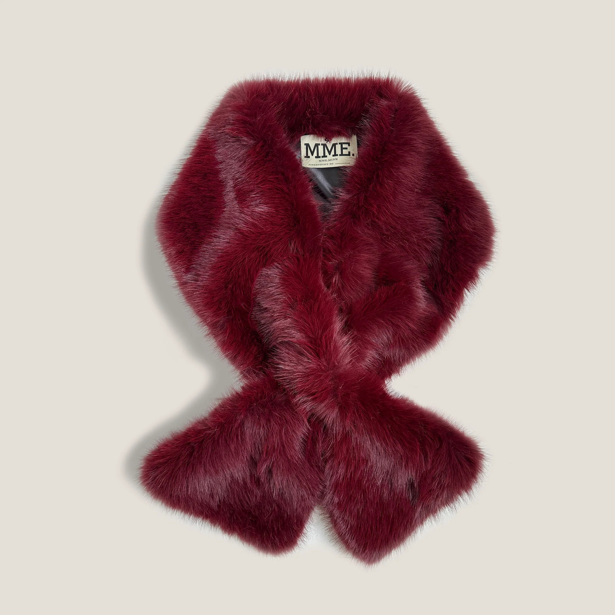 The Radziwill Wrap - Fur Scarf ROUGE | MME.MINK