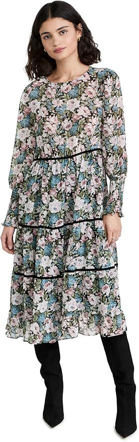 En Saison Women's Floral Print Midi Dress | Amazon (US)