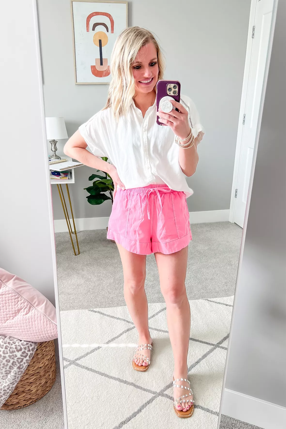 High Waist Linen Shorts curated on LTK