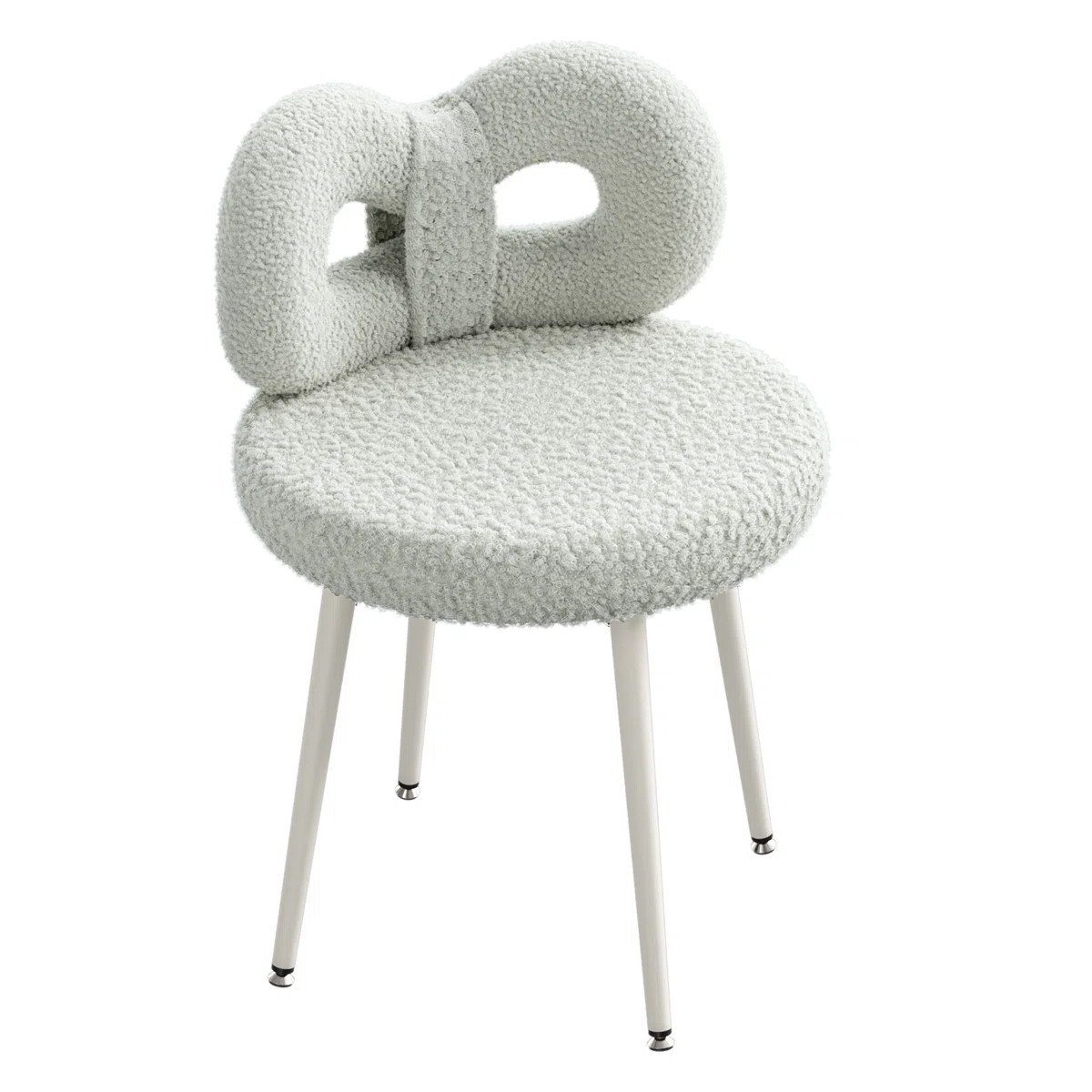 Vanity Chair With Back 17.7 Wide | Wayfair North America
