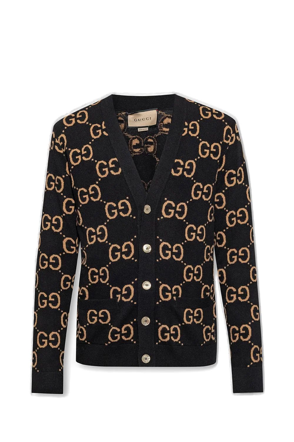 Gucci GG Jacquard Cardigan | Cettire Global
