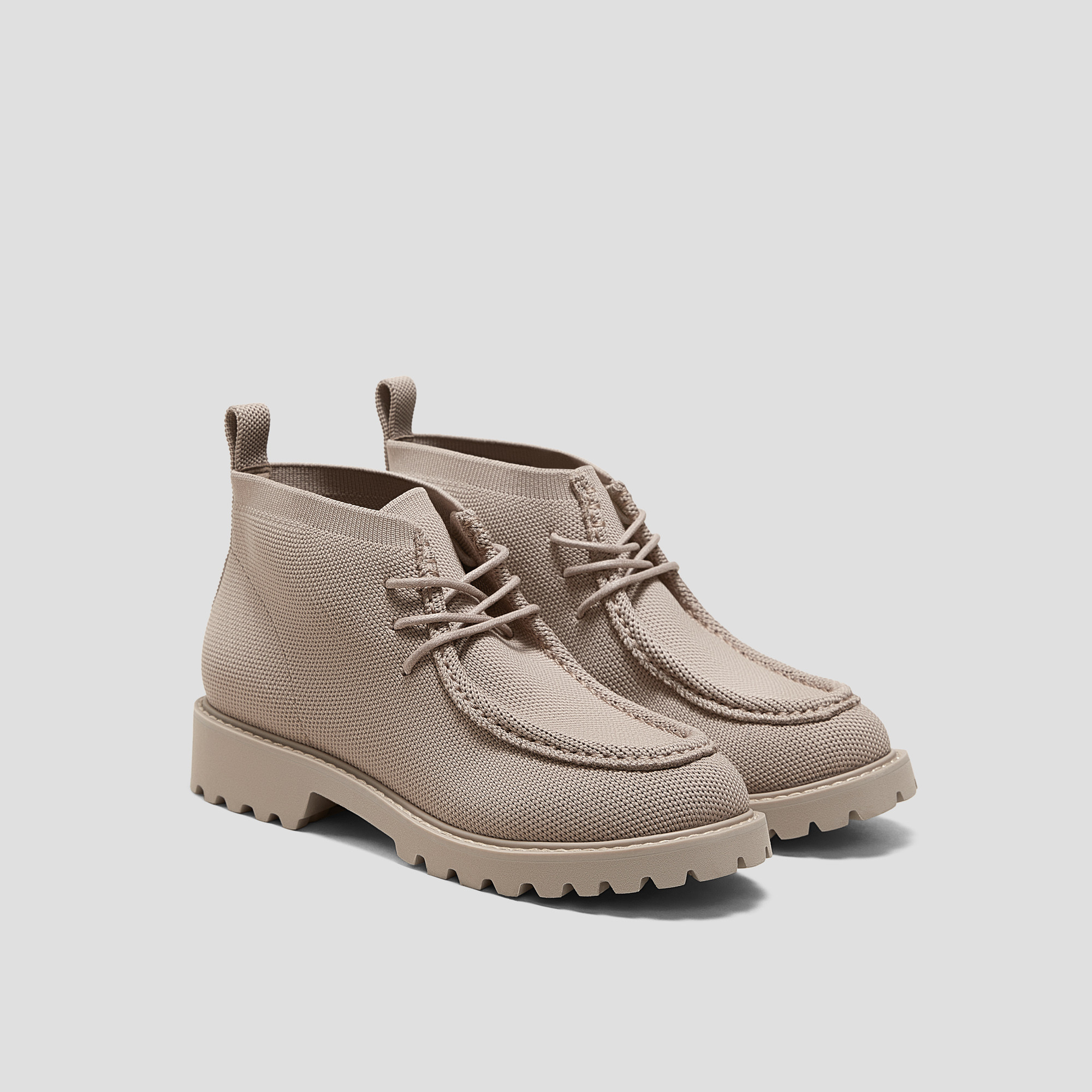 VIVAIA Round-Toe Lug Sole Ankle Boots (Francis)|WARM TAUPE|9-9.5 | VIVAIA