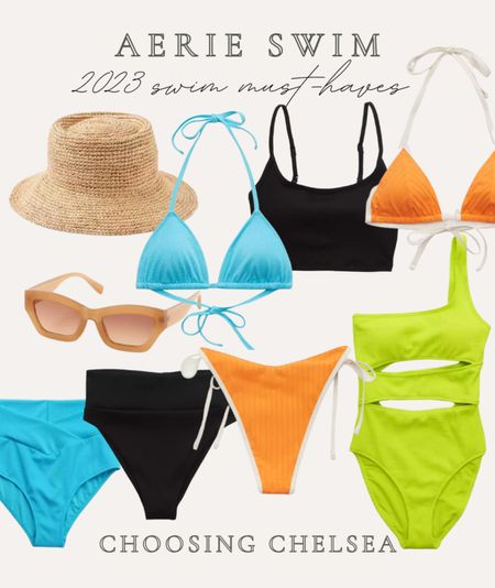 Aerie Swim- one piece swim inspo- two piece swim- beach wear- summer swim inspo- aerie spring 

#LTKcurves #LTKFind #LTKSeasonal