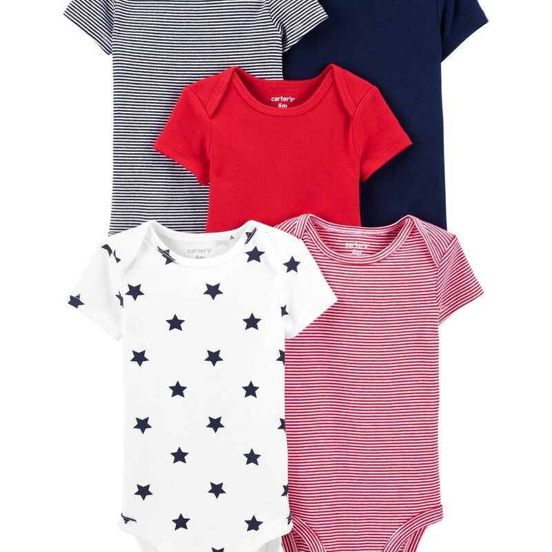 5-Pack Short-Sleeve Bodysuits | Carter's