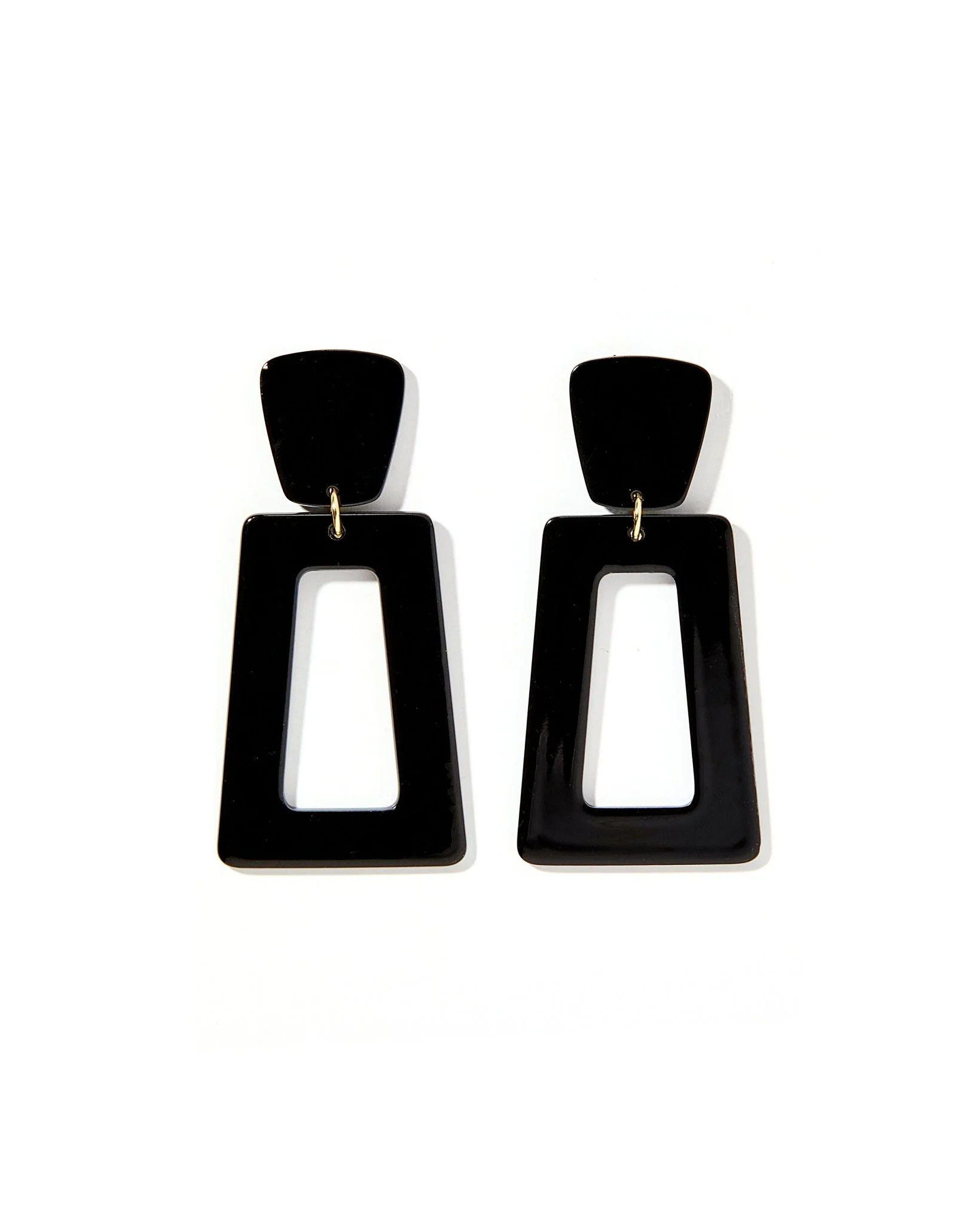 Kennedy Statement Earrings - True Black - Shop LINNY CO | LINNY CO LLC