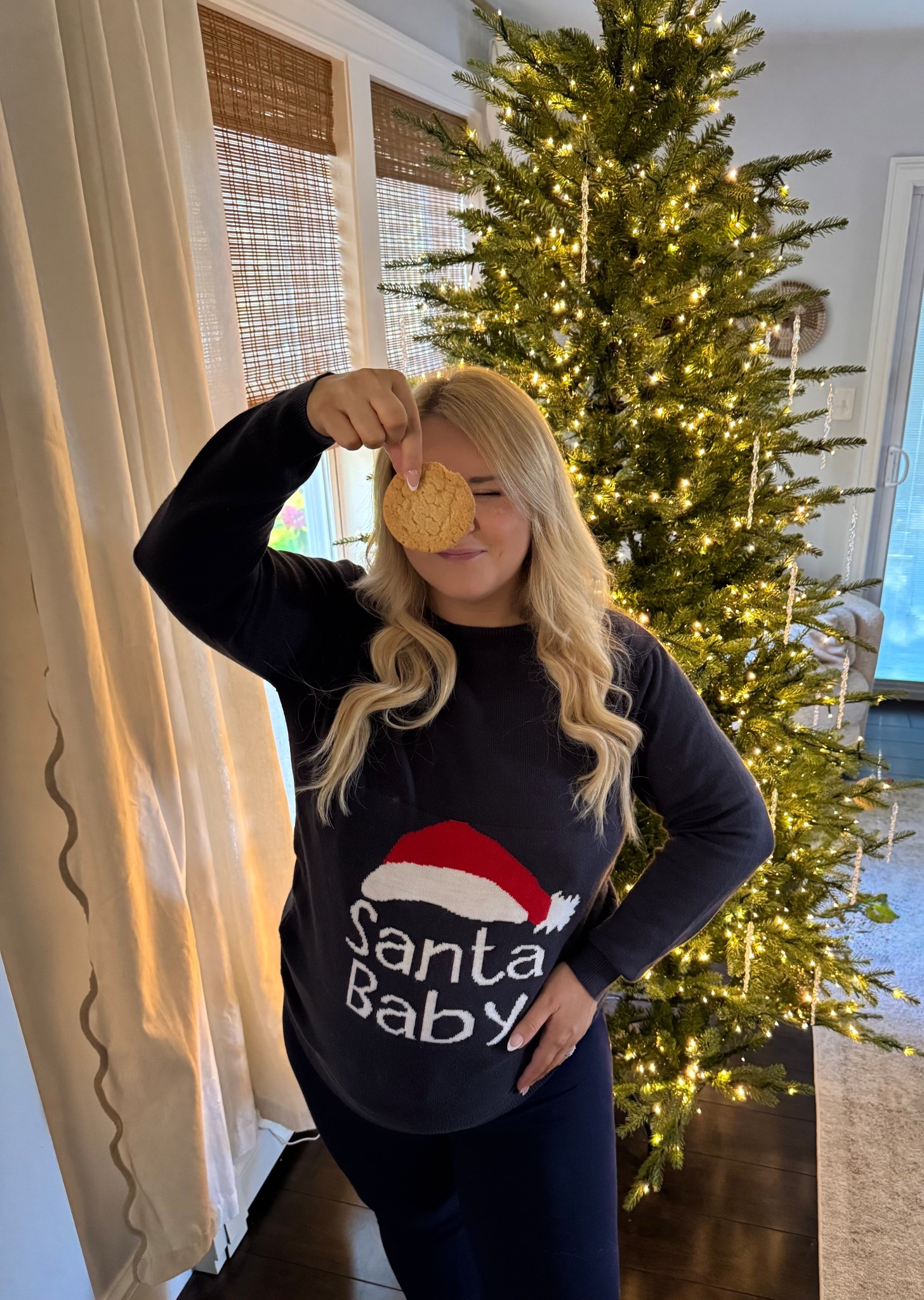 Christmas with my little Santa baby is so close  🥹🎅🏻❤️

Exact sweater is 2 years old but linked some similar options! 

#LTKBump #LTKSeasonal #LTKHoliday