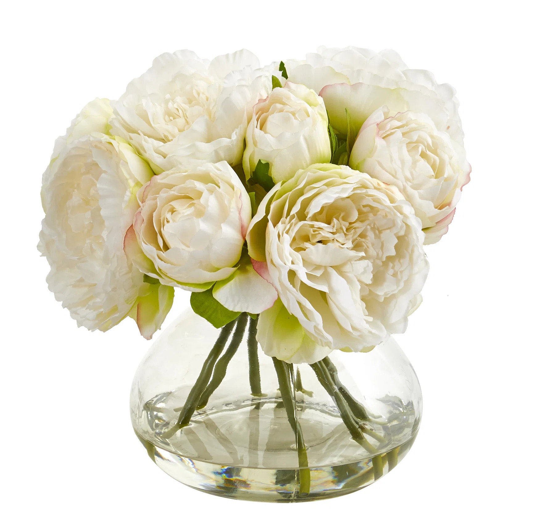Peony Arrangement in Vase | Wayfair North America