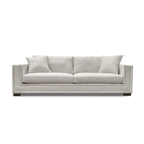 Luca 107" Square Arm Sofa with Reversible Cushions | Wayfair North America