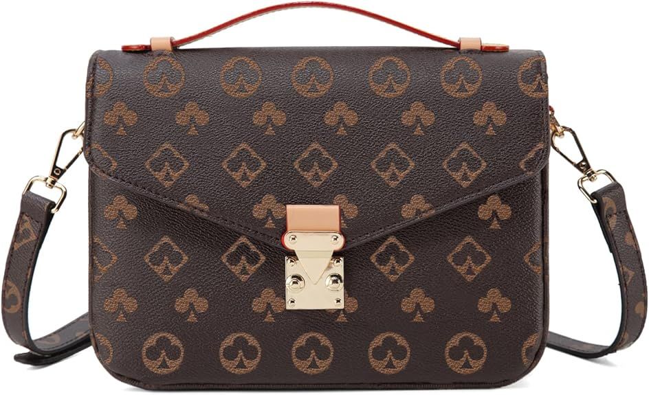 Crossbody Handbags for Women WOQED Shoulder Tote Fashionable Bag Leather Classic Clutch Purse Des... | Amazon (US)