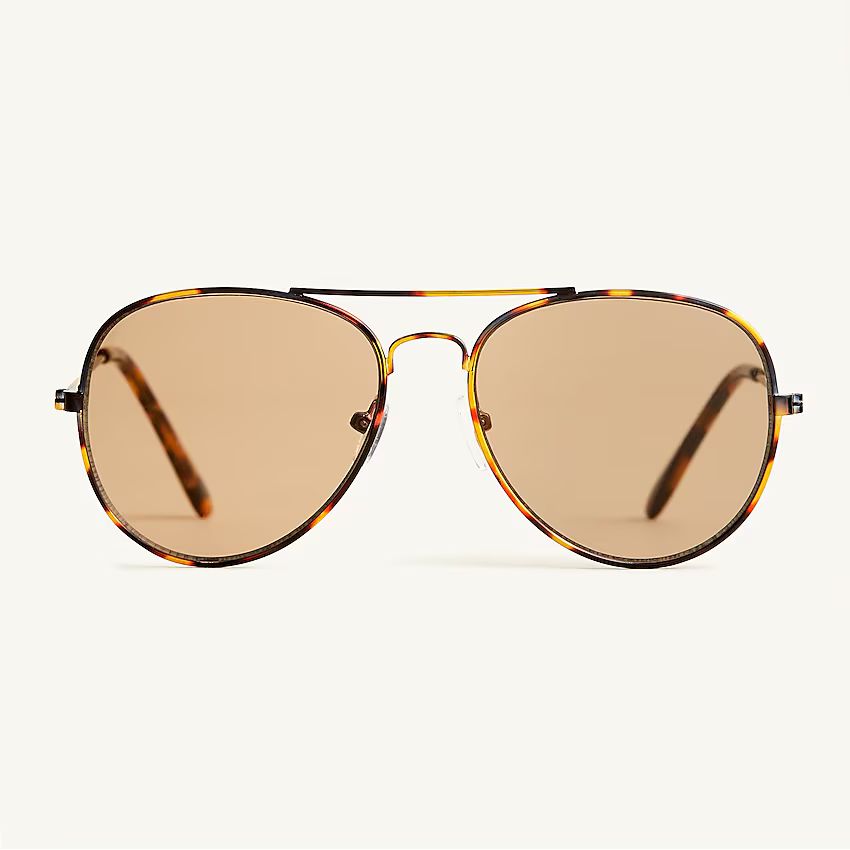 Kids' aviator tortoise-shell sunglasses | J.Crew US