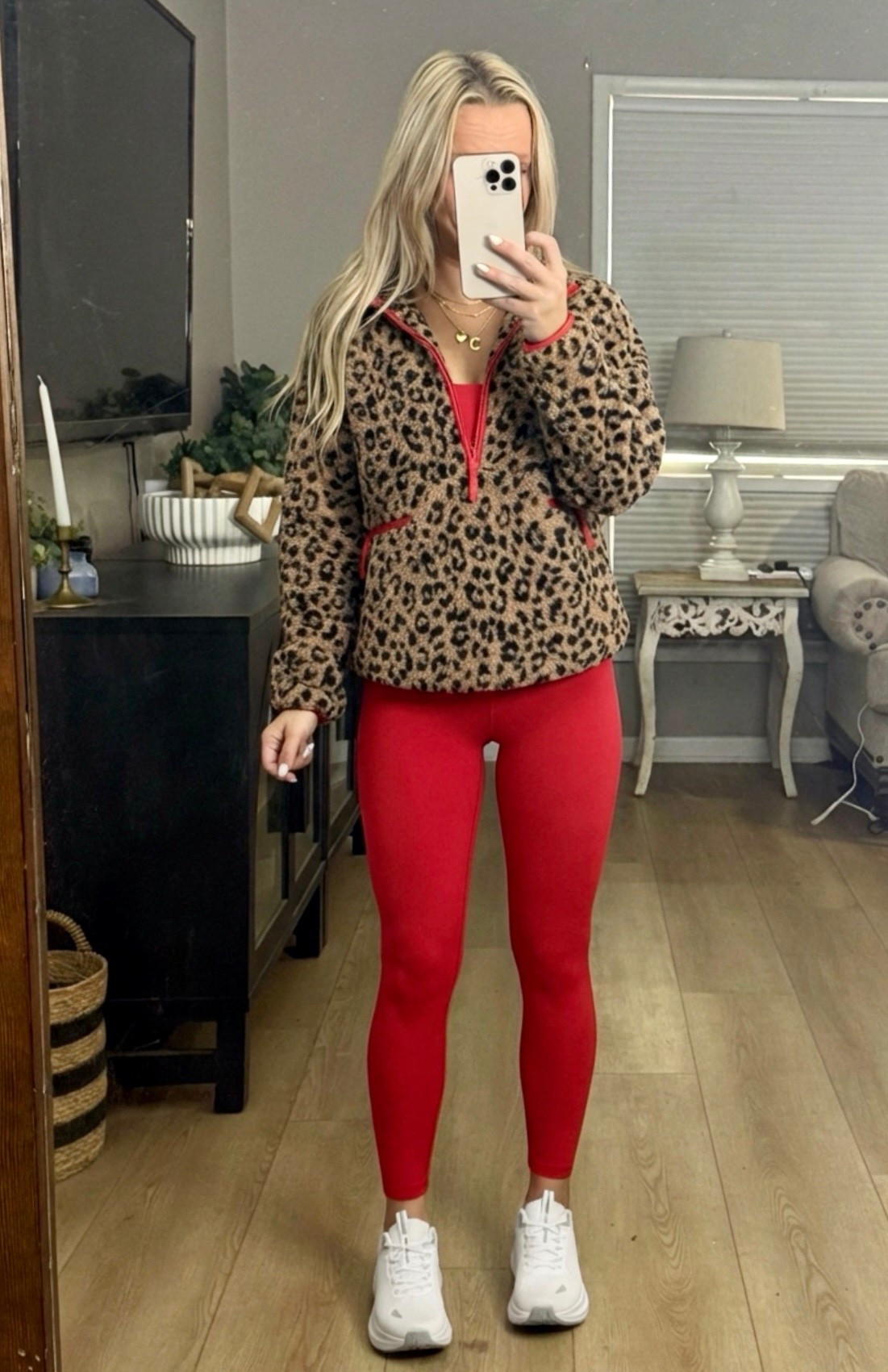 Leopard + Red always makes the perfect combo! Loving this Sherpa Pullover! So soft and cozy!

#LTKSaleAlert #LTKootd #LTKActive