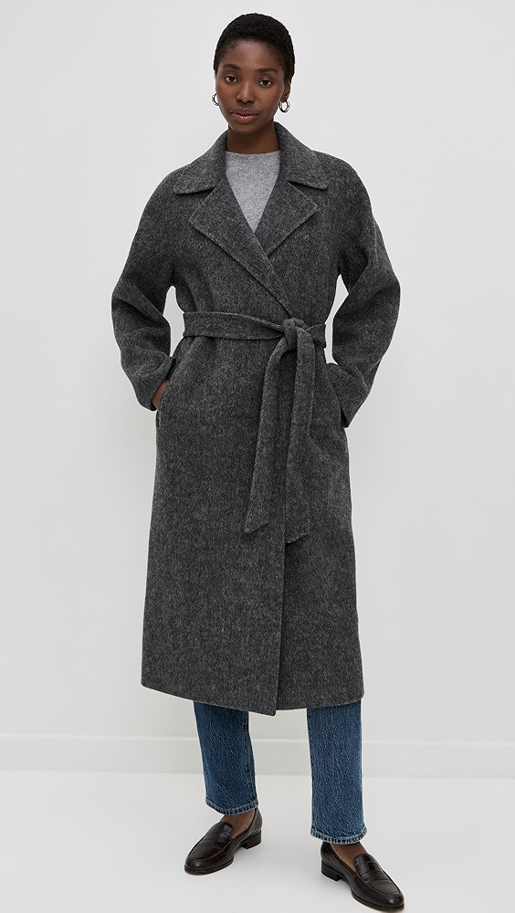 Georgia Wrap Coat In Wool Alpaca | Shopbop