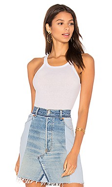 RE/DONE x Hanes Ribbed Tank in Optic White from Revolve.com | Revolve Clothing (Global)
