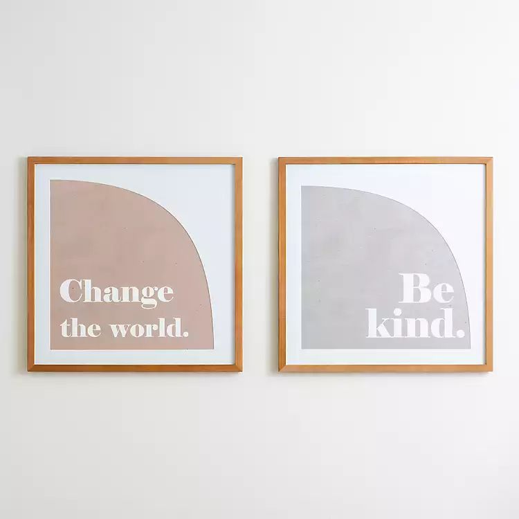 Be Kind Framed Wall Plaque | Kirkland's Home