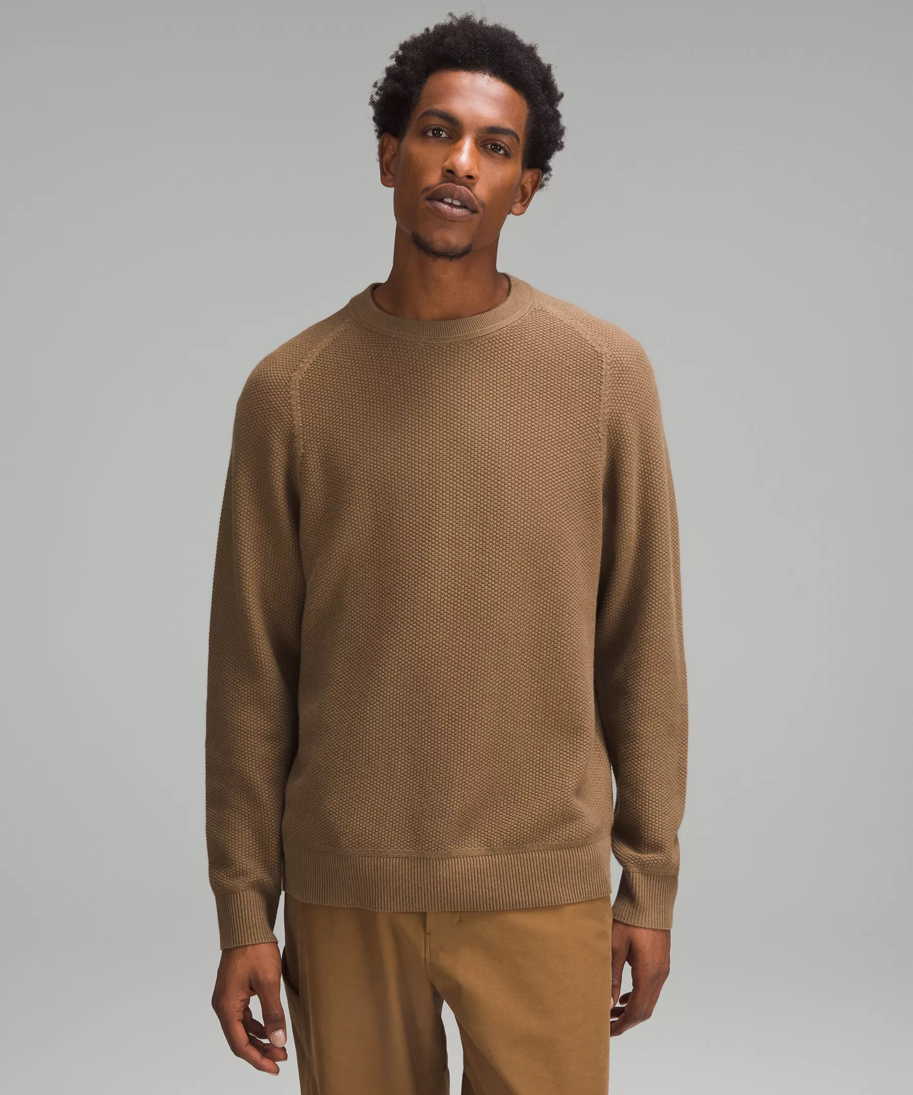 Textured Knit Crewneck Sweater | Men's Hoodies & Sweatshirts | lululemon | Lululemon (US)