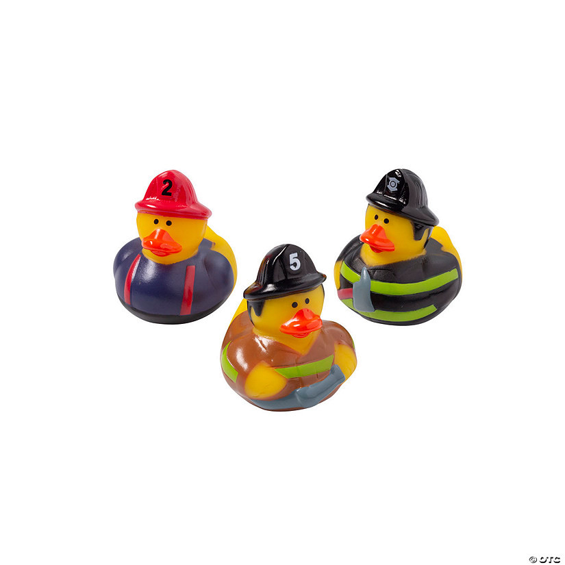 Firefighter Rubber Ducks - 12 Pc. | Oriental Trading Company