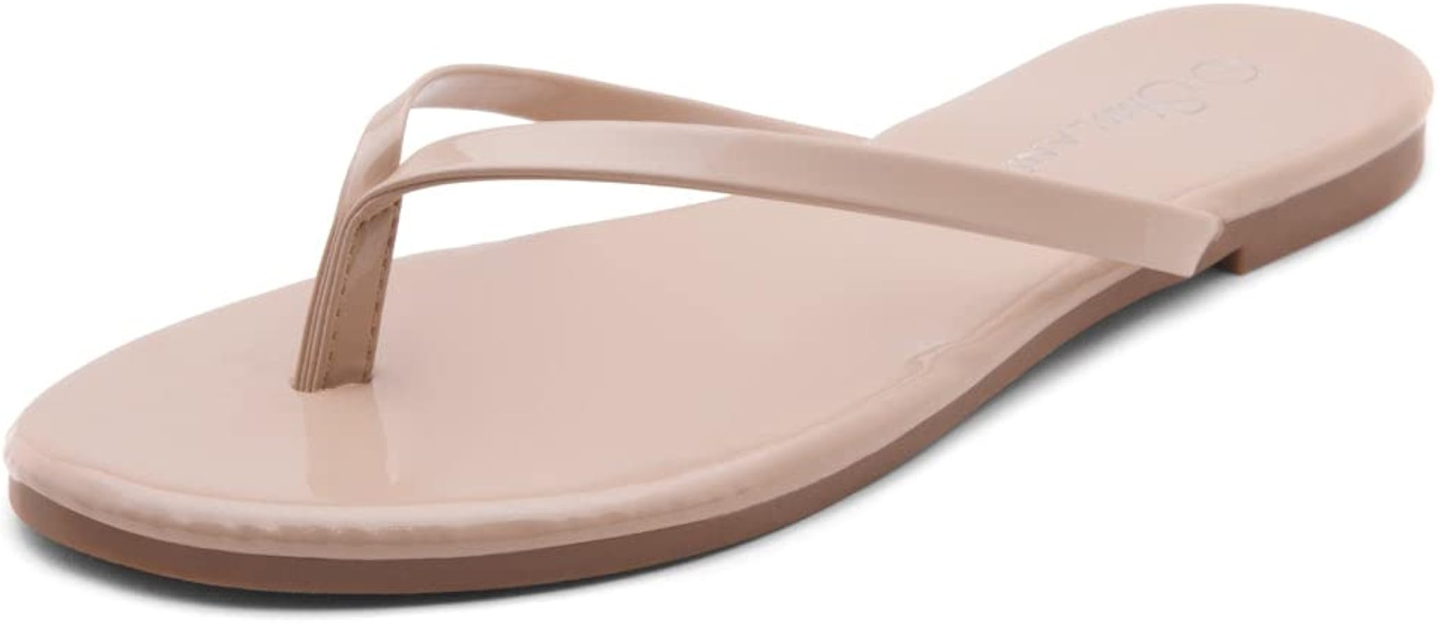 Shoe Land Womens Falema Flip Flops Casual Thong flat sandals Slip on Slides Lightweight Comfortab... | Amazon (US)