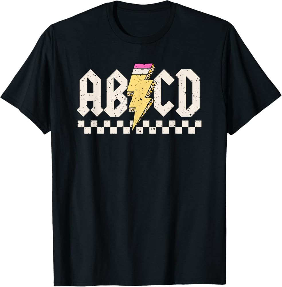Boys Girls Teachers ABCD Rock Graphic Back to School Class T-Shirt | Amazon (US)