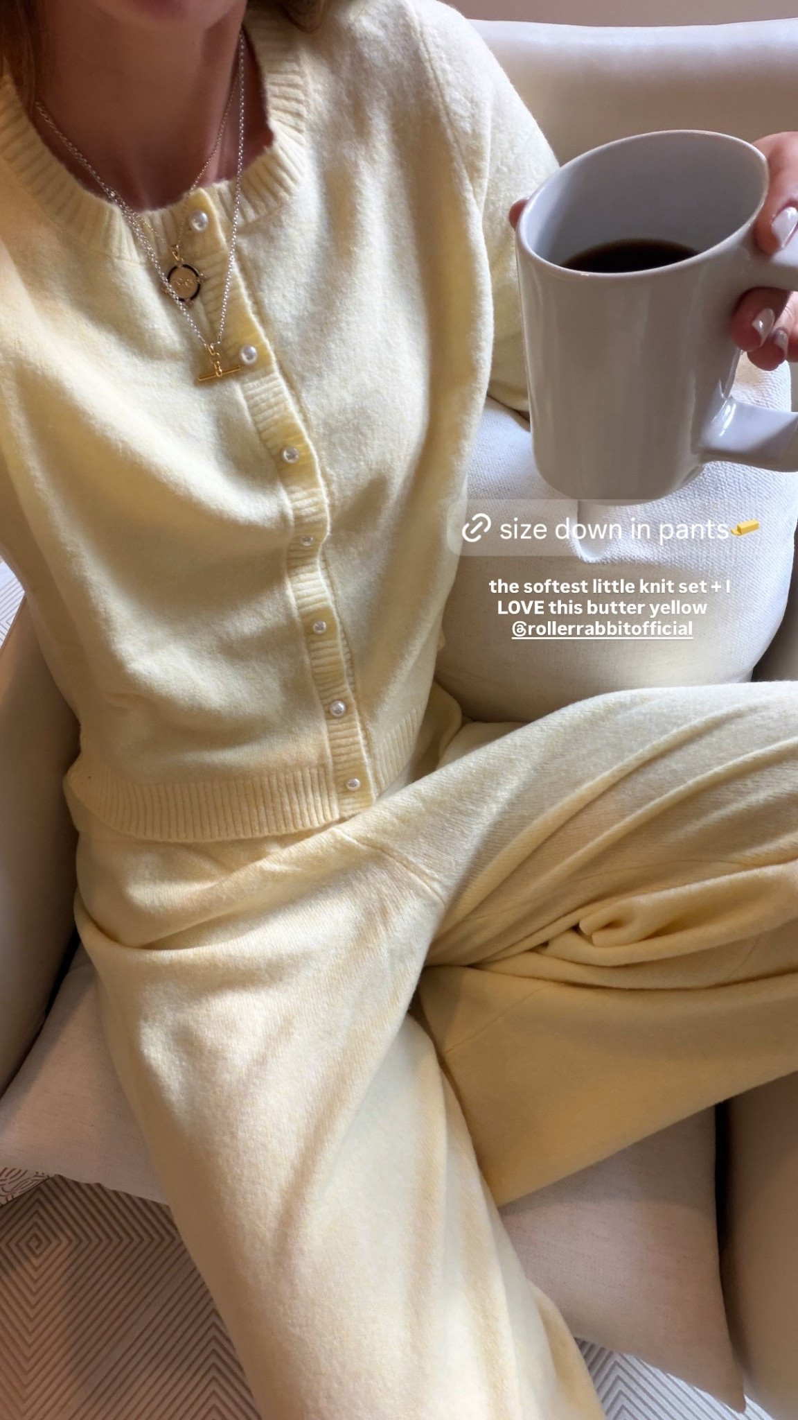 @rollerrabbitofficial the softest little knit set + I love this yellow 💛 size down in the pants!

#LTKootd #LTKdayinmylife #LTKSeasonal