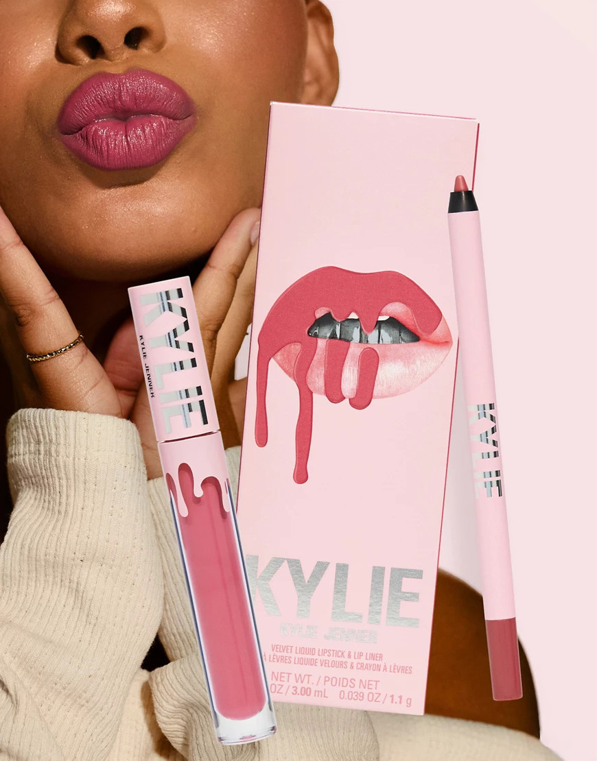 Kylie Cosmetics Velvet Lip Kit 100 Posie K-Pink | ASOS (Global)