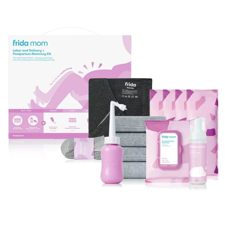 Frida Mom Labor, Delivery, and Postpartum Care Recovery Kit with Peri Bottle and Disposable Under... | Walmart (US)