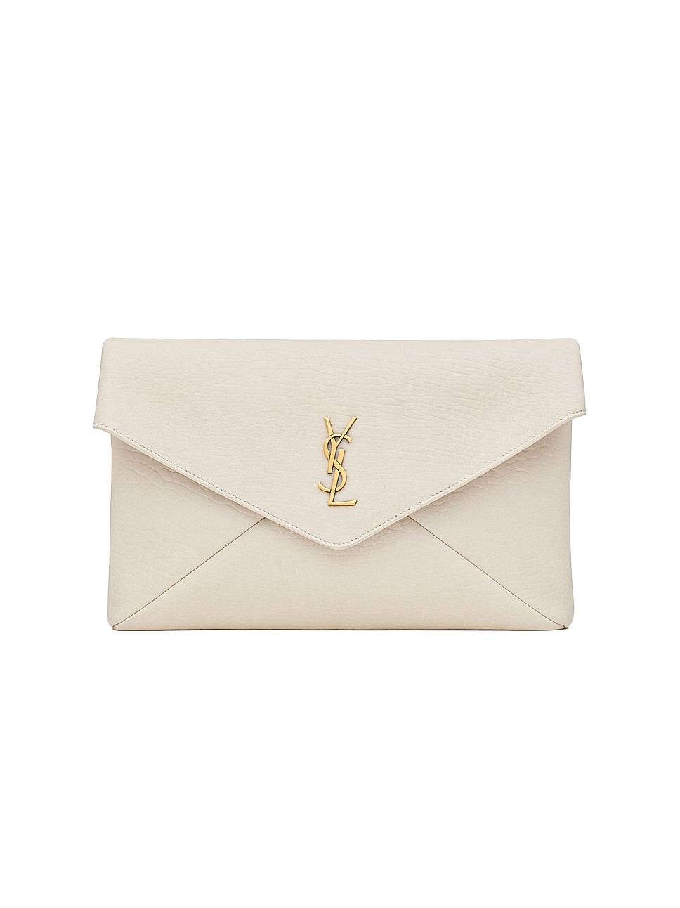 Saint Laurent Cassandre Large Envelope Pouch in Lambskin | Saks Fifth Avenue | Saks Fifth Avenue