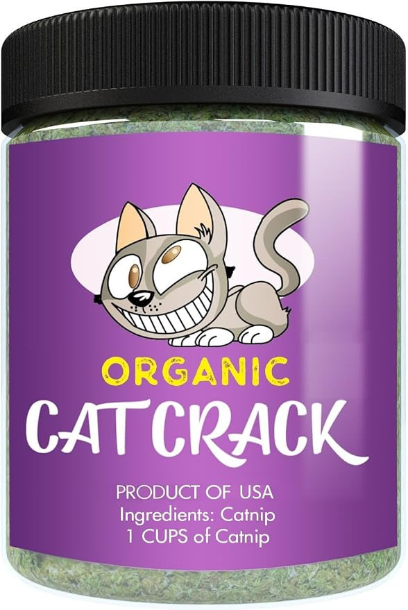Cat Crack Organic Catnip, 100% Natural Cat Nips Organic Blend That Energizes and Excites Cats, Sa... | Amazon (US)