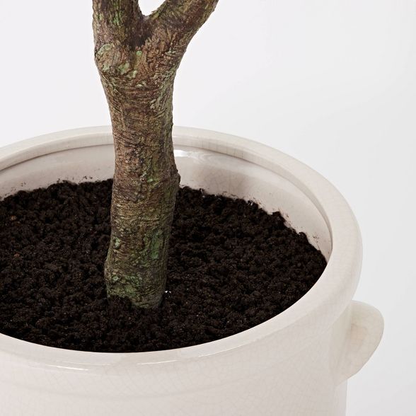 76.5"x 30" Artificial Olive Tree in Ceramic Pot - Threshold™ designed with Studio McGee | Target