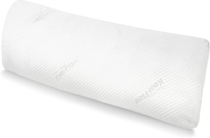 Snuggle-Pedic Full Body Pillow w/ Shredded Memory Foam, Cooling Bamboo Cover - GreenGuard Gold Ce... | Amazon (US)