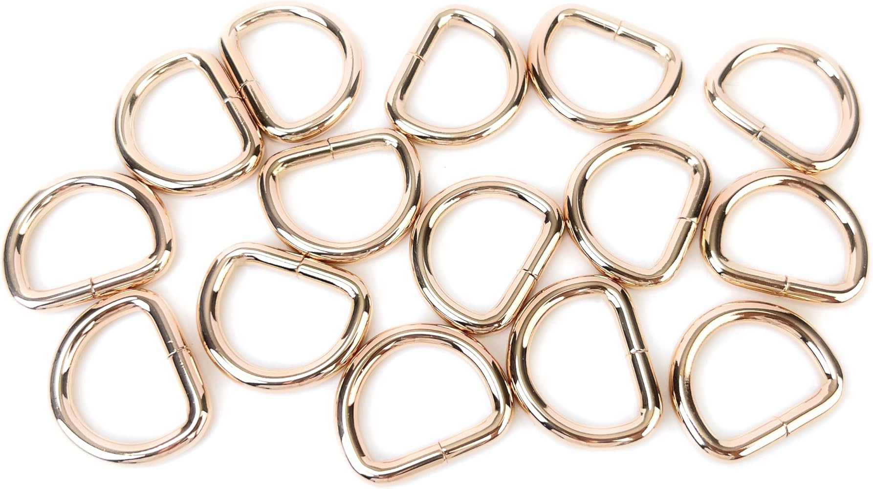 15 Pcs Metal D Rings Heavy Duty Non-Welded Iron D Ring Buckle for Sewing | Amazon (US)