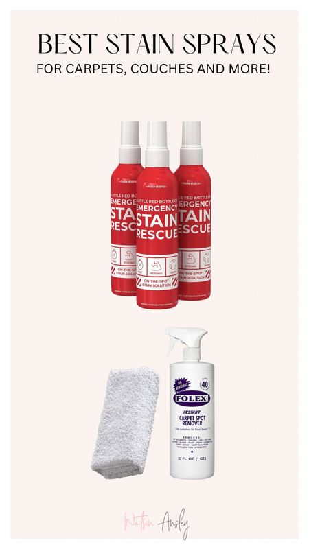 Ever spill red wine, sauce, kids pouches or have any other tough stains in your home on rugs, carpet or furniture?

These sprays do wonders for any of those spaces in your home and are a must have to keep on hand!

Click below to shop!


#LTKHome #LTKKids #LTKSaleAlert