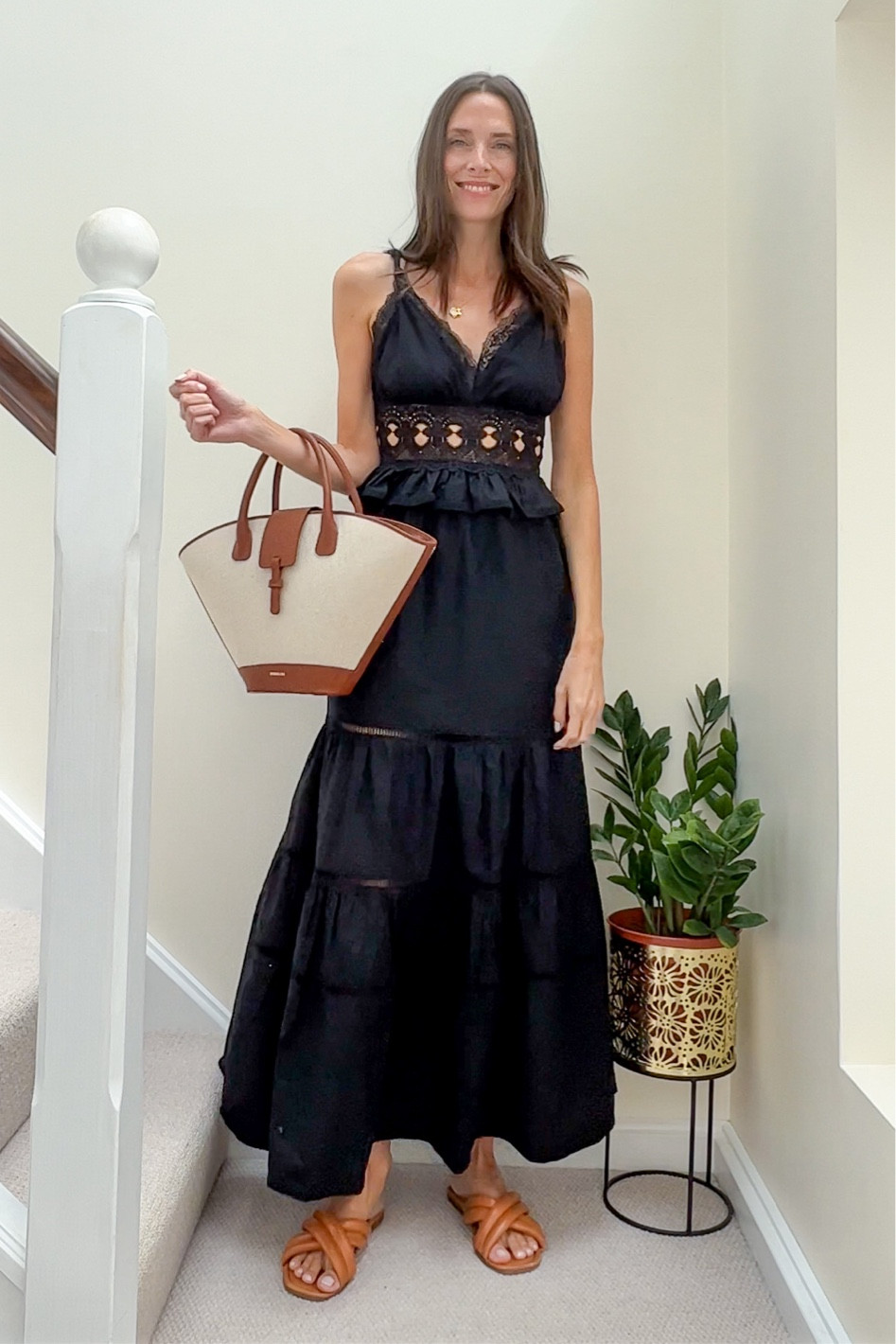 river island black crochet dress Black Crochet Flower Mini Dress