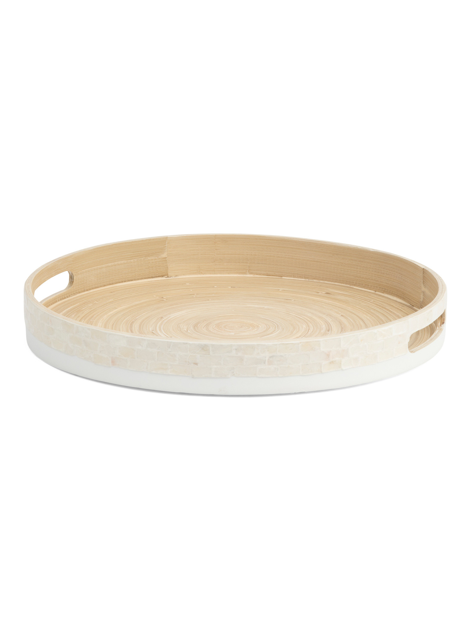 15.75x2 Large Round Capiz Tray | Kitchen & Dining Room | Marshalls | Marshalls