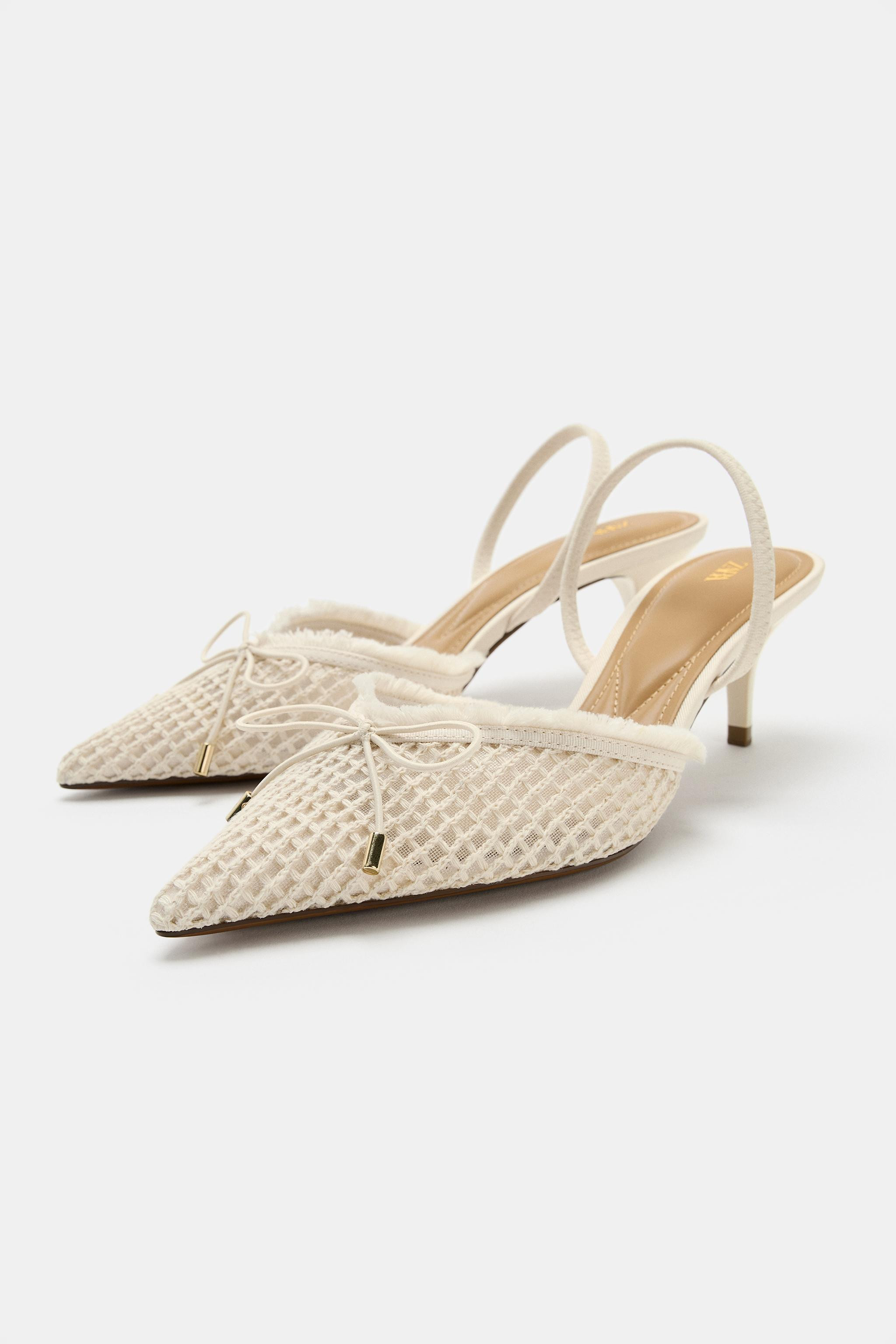 SLINGBACK SHOES WITH BOW | Zara UK