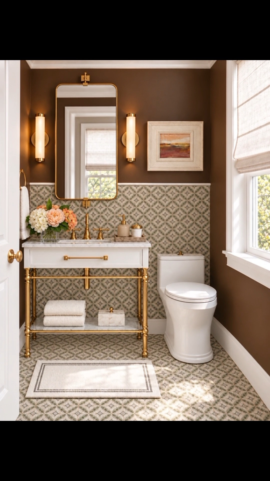 Holiday hosting starts with the details! ✨ Refresh your powder room and wow your family and friends this holiday season!

I’ve always loved a beautiful console vanity! Its elegant, airy silhouette, open design, marble countertop, and sophisticated brass details bring timeless charm to even the smallest space. Paired with gorgeous patterned tiles, warm wall sconces, vintage-inspired artwork, and fresh flowers, a powder room becomes a beautiful design statement.

Make every corner of your home feel special for the holiday season! 🥂

Check out my handpicked powder room vanities on LTK!

#LTKHome #LTKStyleTip #LTKSeasonal #PowderRoom #PowderRoomDesign #PowderRoomInspiration #BathroomVanity #ConsoleVanity #BathroomDesign #BathroomDecor #BathroomInspiration #MarbleCountertop #BrassHardware #WallSconce #PatternedTile #RomanShade #WallArt #FlowerArrangement #HolidayHosting #HolidayEntertaining #HolidayHomeDecor #InteriorDesign #HomeRefresh