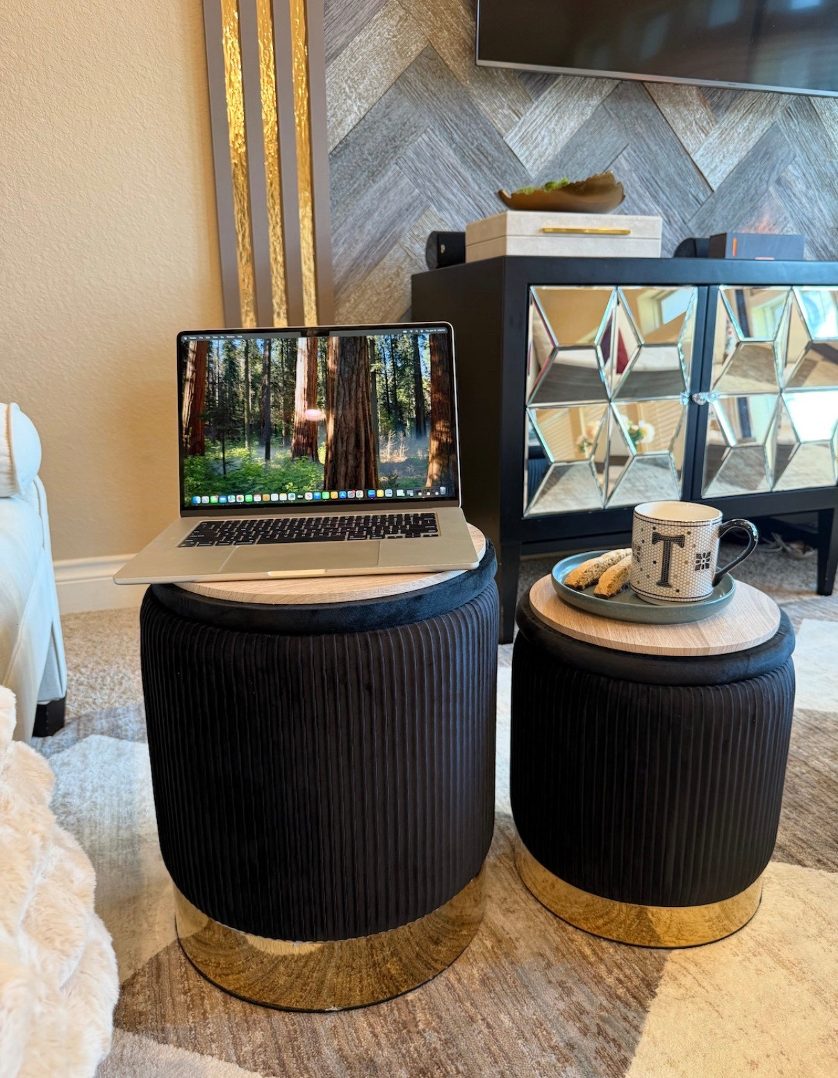 These are truly my favorite items in my living room! These ottomans are the perfect combo of style and functionality. I love using them as a surface and for storing blankets! 

#LTKmomlife #LTKHome #LTKdayinmylife