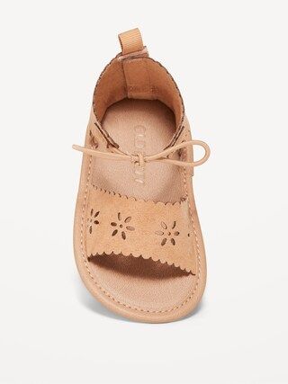 Faux-Suede Scallop-Trim Sandals for Baby | Old Navy (US)