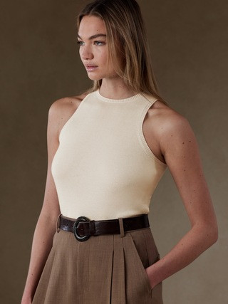 Milano Sweater Tank with Silk + Cashmere | Banana Republic (US)