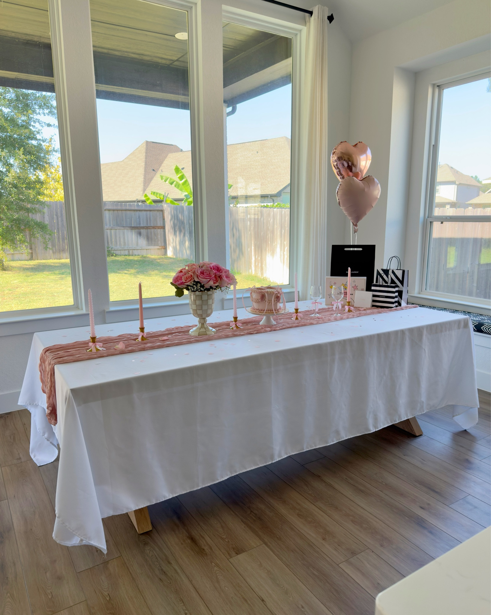 Pink themed birthday set up 🎂 💗

#LTKBeauty #LTKStyleTip #LTKParties