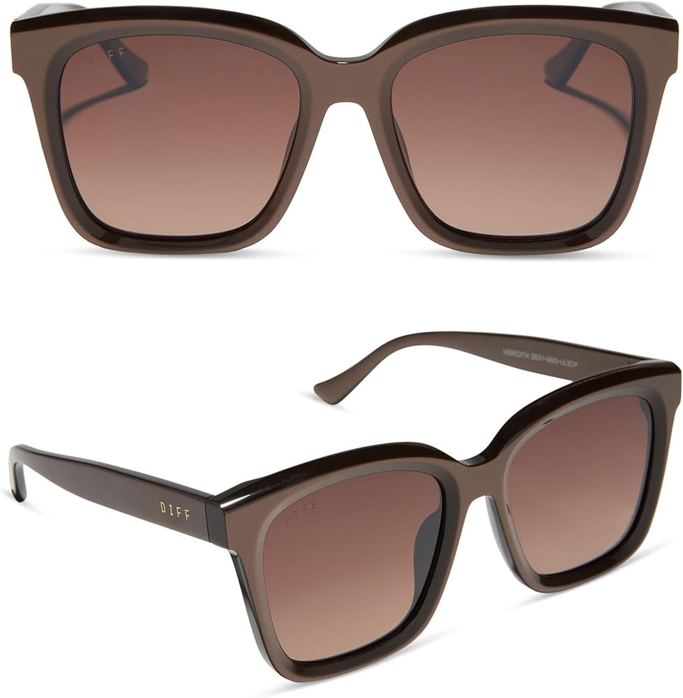 DIFF Meredith | Designer Oversized Square Sunglasses for Women | UV400 Polarized Protection | Amazon (US)