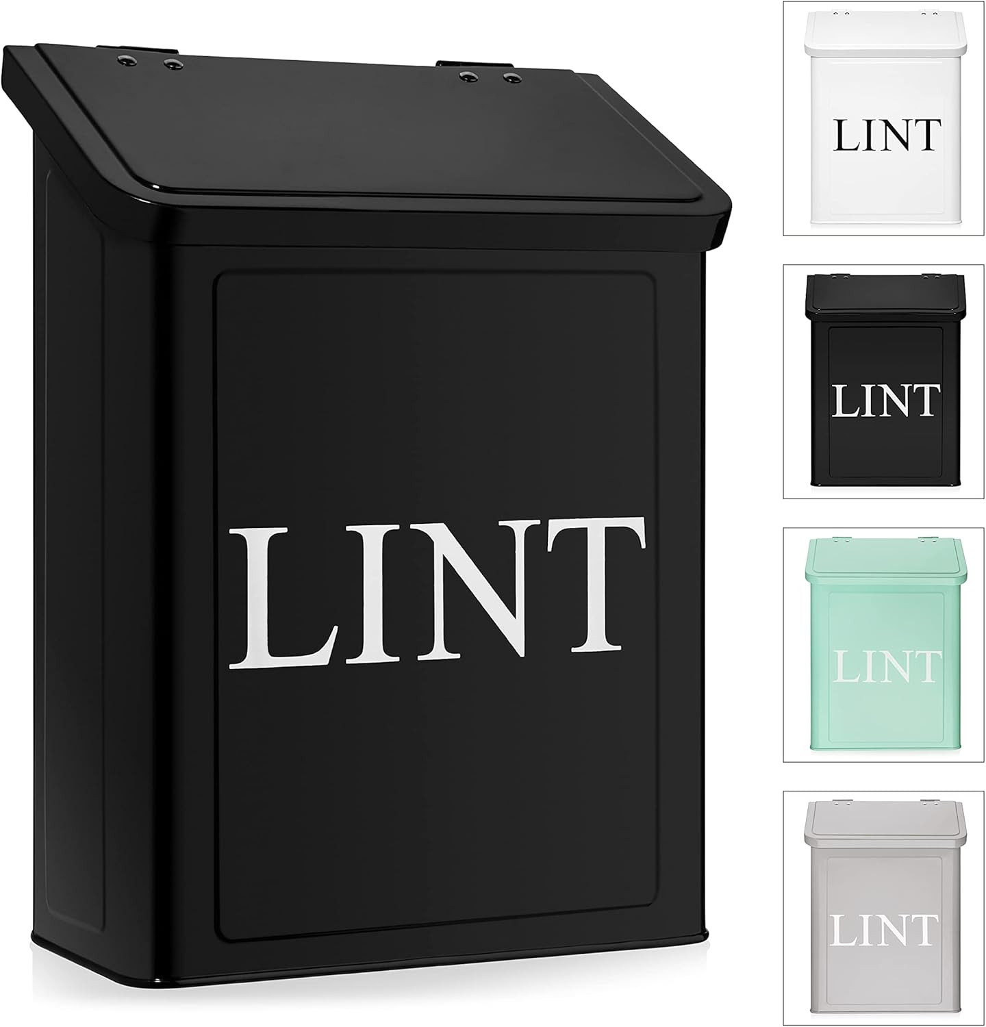 Calindiana Modern Farmhouse Metal Magnetic Lint Bin for Laundry Room Decor and Accessories with L... | Amazon (US)